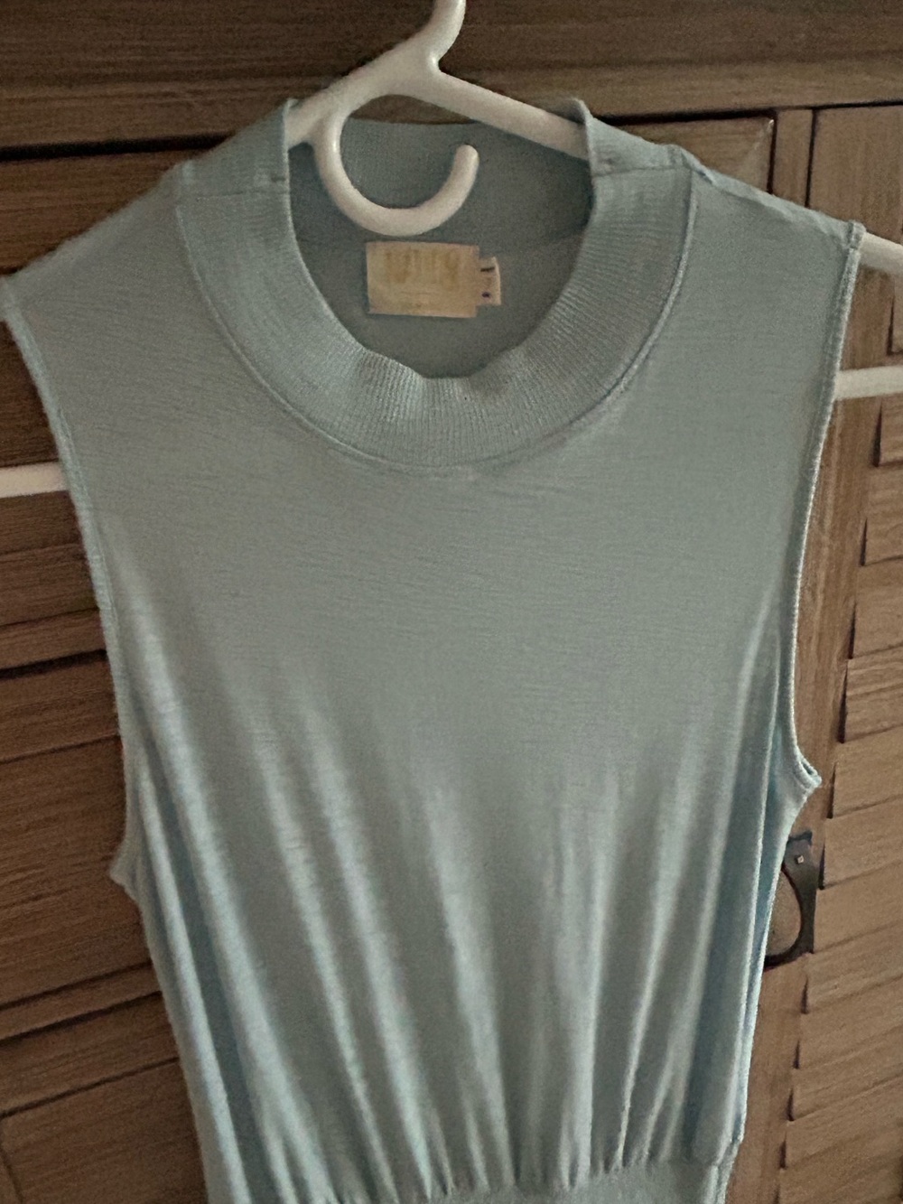 Nation LTD Dress Women
Small Blue Pima Cotton
Smocked Waist Barrett Midi
Preppy
